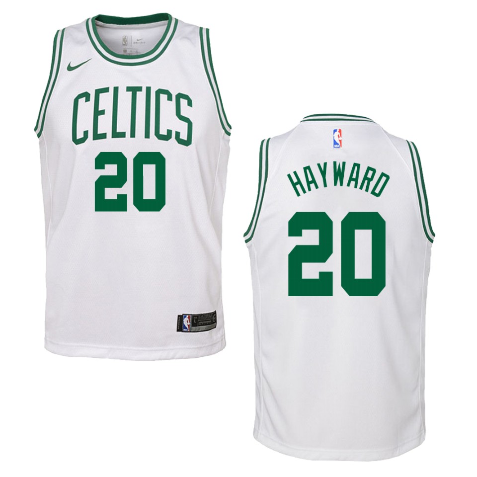 Youth Boston Celtics Gordon Hayward #20 Swingman Association White Jersey 2401CAOI